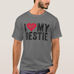 Ich Liebe meine Bestie Best Friend BESTE FREUNDIN  T-Shirt