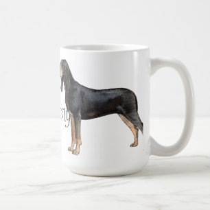 Ich Liebe meine Black and Tan Coonhound Kaffeetasse