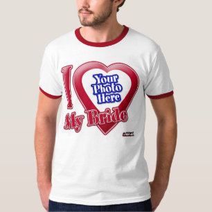 Ich liebe meine Braut - Foto T-Shirt