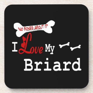 Ich Liebe meine Briard Getränkeuntersetzer