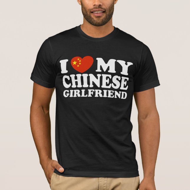 Ich Liebe meine chinesische Freundin T-Shirt (Vorderseite)