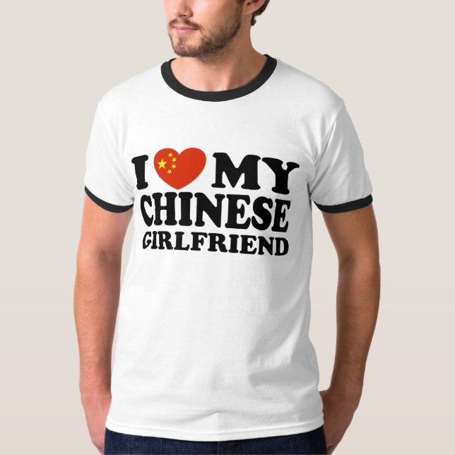 Ich Liebe meine chinesische Freundin T-Shirt (Vorderseite)