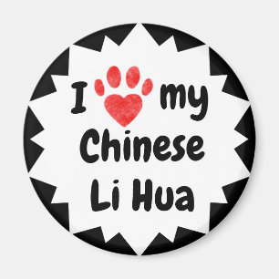 Ich Liebe meine chinesische Li Hua Cat Magnet