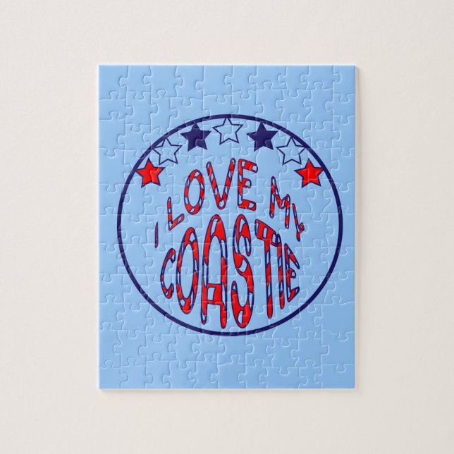 "Ich Liebe meine Coastie (Vertikal)