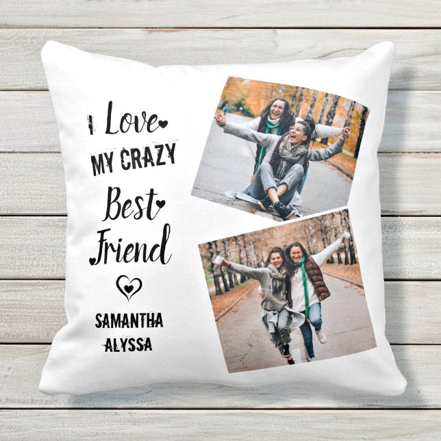 Ich Liebe meine Crazy Best Friend Freundschaft Kissen (Von Creator hochgeladen)