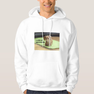 Ich Liebe meine Creme-Dackel mit Bild Hoodie