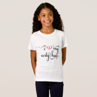 Ich Liebe meine Curry Haare Kinder T - Shirt mit s