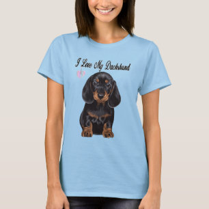 Ich Liebe meine Dackel, ein Wursthund. T-Shirt