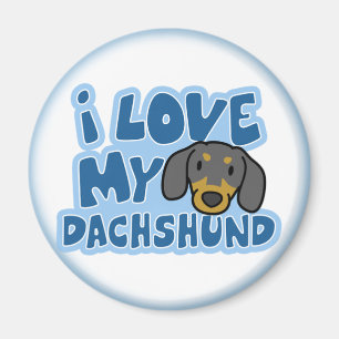 Ich Liebe meine Dackel Magnet