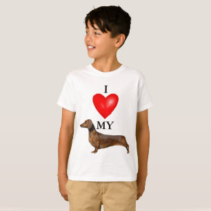 Ich Liebe meine Dackel Red Heart Kid's T-Shirt