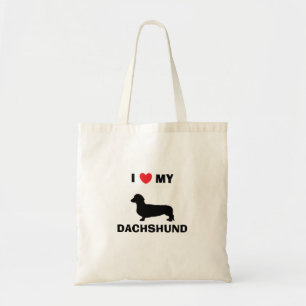 "Ich Liebe meine Dackel-" Taschen-Tasche Tragetasche