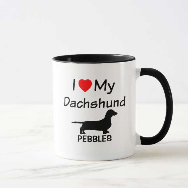Ich Liebe meine Dackel Tasse (Rechts)