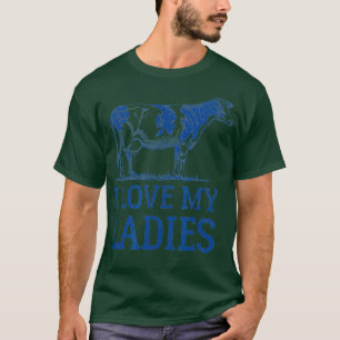 Ich Liebe meine Damen Funny Milchkuh Bauer Geschen T-Shirt