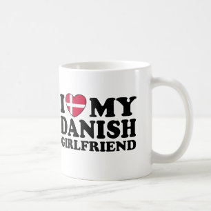 Ich Liebe Meine dänische Freundin Kaffeetasse