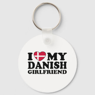 Ich Liebe Meine dänische Freundin Schlüsselanhänger