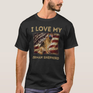Ich Liebe meine deutsche Schäferhirte Vater Mama A T-Shirt
