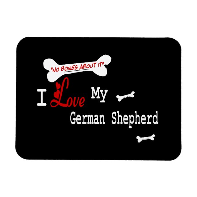 Ich Liebe meine deutsche Schäferin Magnet (Horizontal)