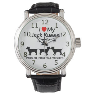 Ich Liebe meine drei Jack Russell Terrier Dogs beo Armbanduhr