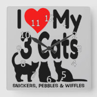 Ich Liebe meine drei Katzen
