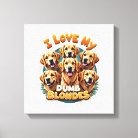 Ich liebe meine dumme blonde Golden Retriever Vint