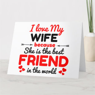 Ich Liebe meine Ehefrau Dankeskarte