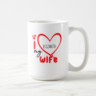 Ich Liebe meine Ehefrau Foto Geschenk Kaffee Tasse