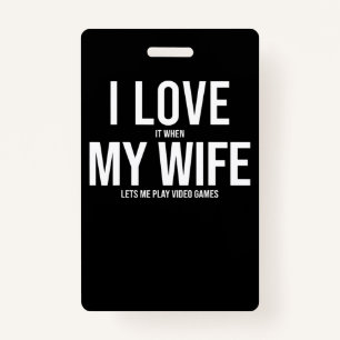 Ich Liebe meine Ehefrau Funny Art Geschenk Ausweis