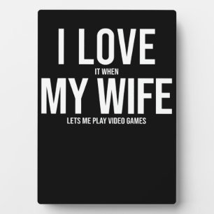 Ich Liebe meine Ehefrau Funny Art Geschenk Fotoplatte