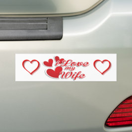 Ich Liebe meine Ehefrau hört romantische Valentine Autoaufkleber