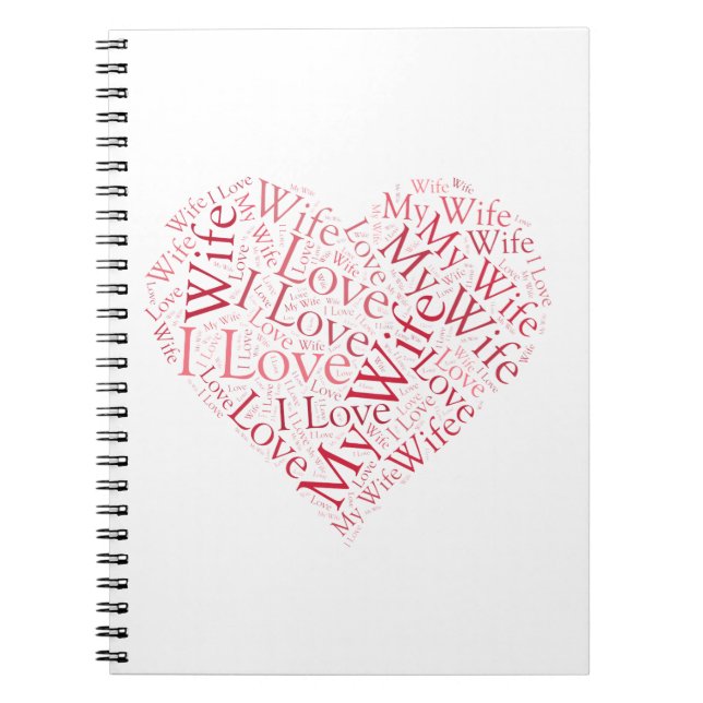 Ich Liebe meine Ehefrau Notizblock (Vorderseite)