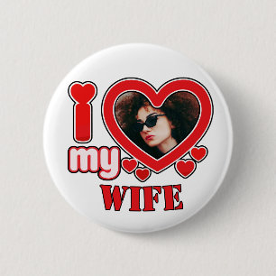 Ich Liebe meine Ehefrau Personalisiert Button