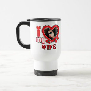 Ich Liebe meine Ehefrau Personalisiert Reisebecher