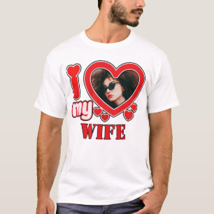 Ich Liebe meine Ehefrau Personalisiert T-Shirt