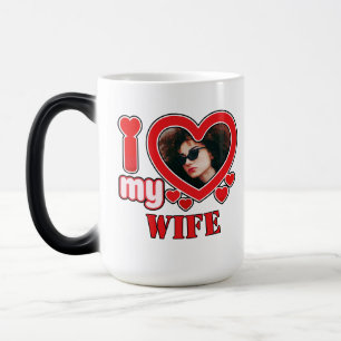 Ich Liebe meine Ehefrau Personalisiert Verwandlungstasse