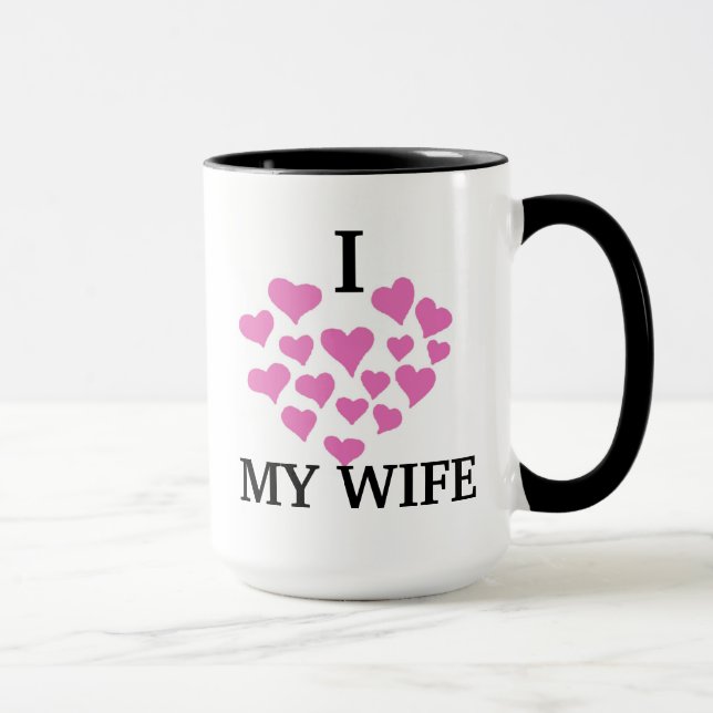 Ich Liebe meine Ehefrau Valentinstag Süßigkeiten T Tasse (Rechts)