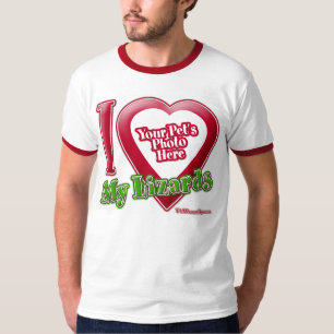 Ich Liebe meine Eidechsen - Foto T-Shirt