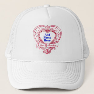 Ich Liebe meine Enkelkinder! Foto Red Hearts Truckerkappe