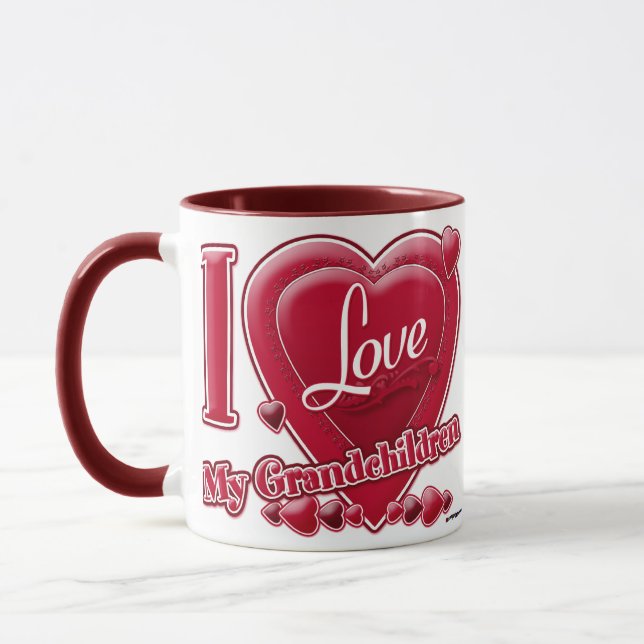 Ich Liebe meine Enkelkinder Tasse (Links)