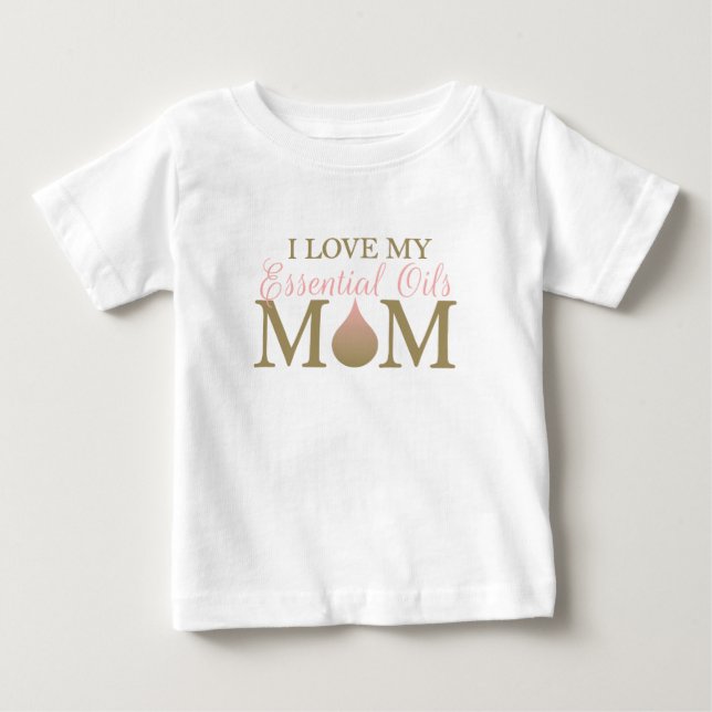 Ich Liebe meine EO-Mama Baby T-shirt (Vorderseite)