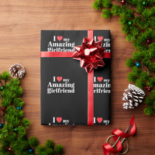 Ich liebe meine erstaunliche Freundin Ich liebe me Geschenkpapier