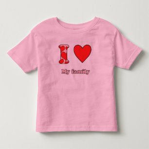 Ich Liebe meine Familie Kleinkind T-shirt