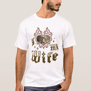 Ich liebe meine Frau - Brown - DingusDesign T-Shirt
