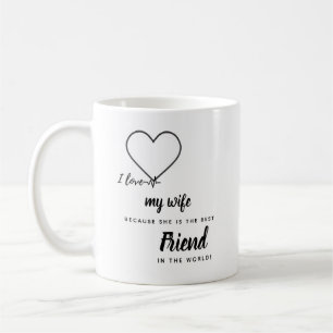 Ich liebe meine Frau FOTO-Geschenk - Beste Freundi Kaffeetasse