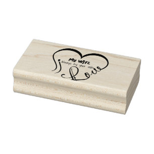Ich liebe meine Frau • Immer an deiner Seite Gummistempel