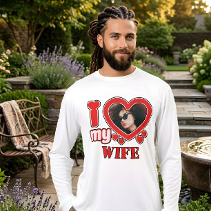 Ich liebe meine Frau Personalisiert Tri-Blend Shirt