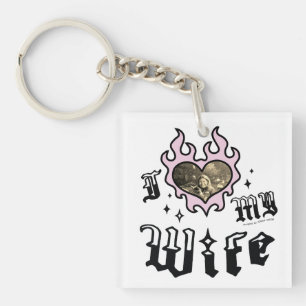 Ich liebe meine Frau - Pink - DingusDesign  Schlüsselanhänger