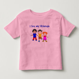ICH LIEBE MEINE FREUNDE KLEINKIND T-SHIRT