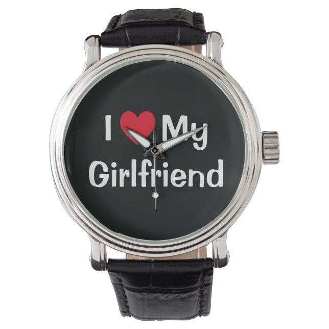 Ich Liebe meine Freundin Armbanduhr (Vorderseite)