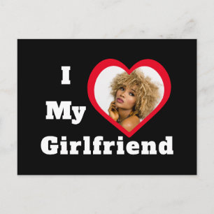 Ich liebe meine Freundin Bae Personalisiert nach W Postkarte
