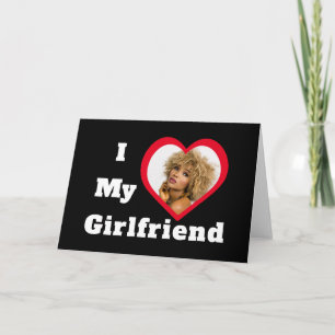 Ich liebe meine Freundin Bae Personalisiertes indi Karte